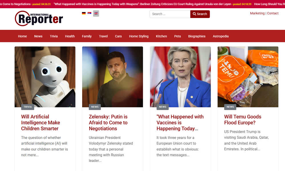 Reporter International - News portal