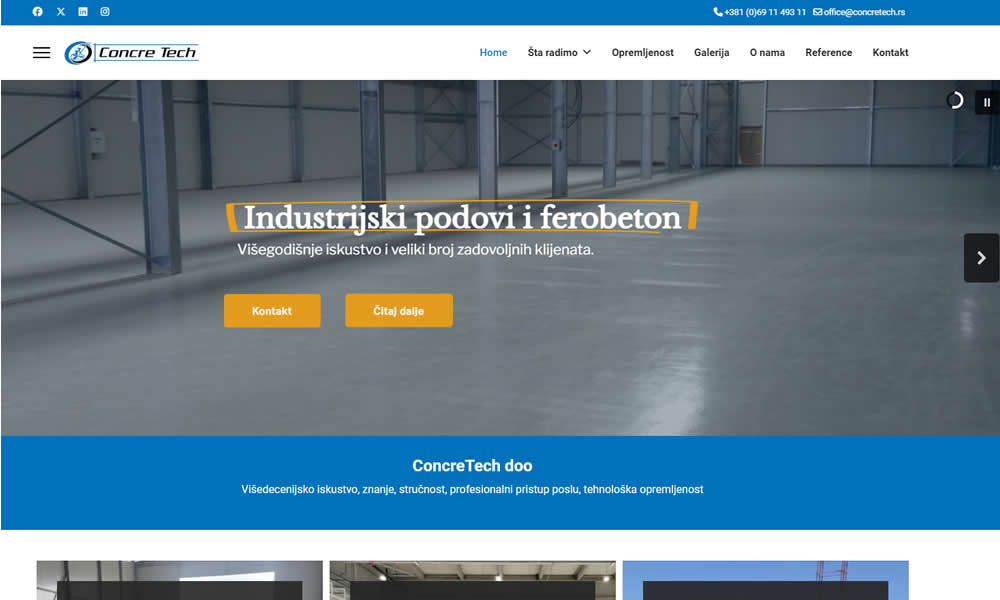 Concretech - Industrijski podovi